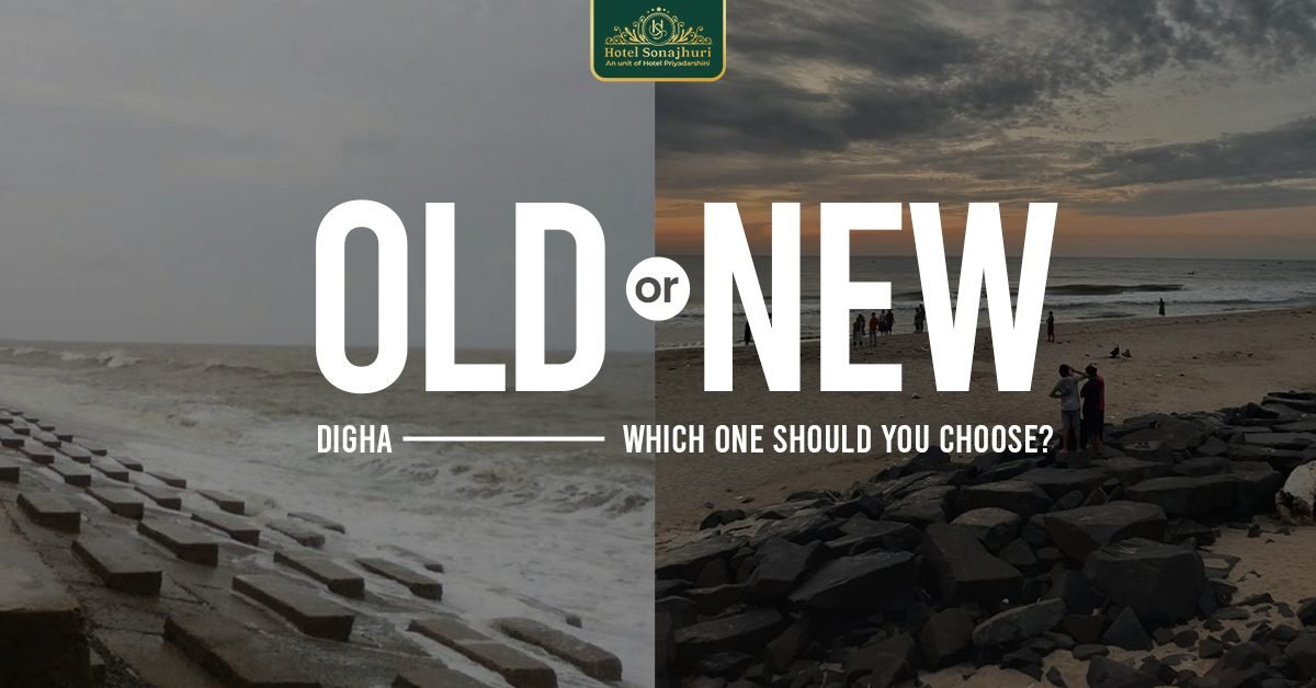 Featured comparison banner: Old Digha vs New Digha