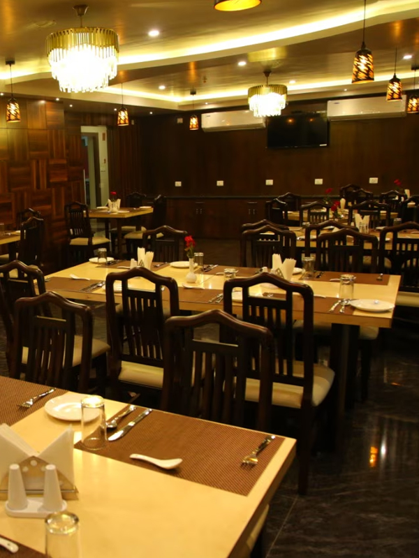 Dining place at Sona Jhuri, the best hotel in New Digha for couples and vacationers seeking comfort